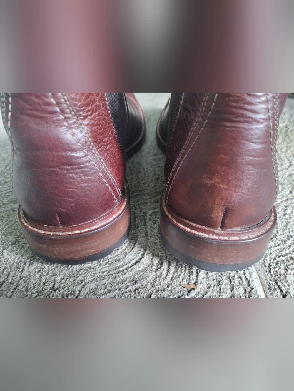 JOHNSTON & MURPHY Men's Size 8.5 Leather Upton Chelsea Style. VG Condition